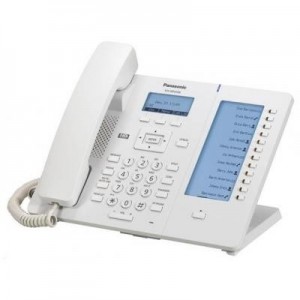 Panasonic IP telefoon: 6 line, 2xGigabit Ethernet, 5.842 cm (2.3 ") 132 x 64 - Wit