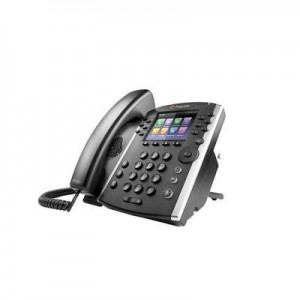 Polycom IP telefoon: VVX 401 Skype for Business - Zwart