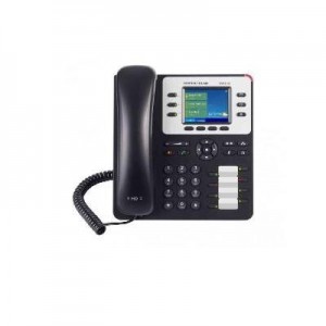 Grandstream Networks IP telefoon: 3 lines, 10/100/1000mbps, Bluetooth, HD audio, PoE - Zwart