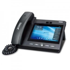 Planet IP telefoon: HD Touch Screen Android Multimedia Conferencing Phone, 17.78 cm (7") TFT, 2MP CMOS, Black - Zwart