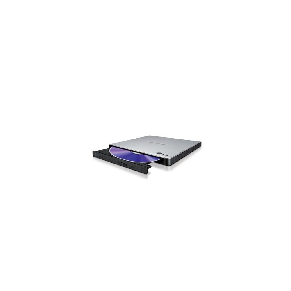 LG brander: DVD RW 8x Slimline Silver USB 2.0 - Zwart, Zilver