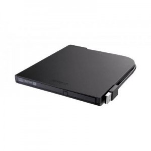 Buffalo brander: Portable DVD Writer, USB 2.0, 480 Mb/s, 220g - Zwart