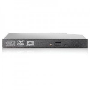 Hewlett Packard Enterprise brander: HP Slim 12.7mm SATA DVD-RW Optical Drive - Zwart (Refurbished LG)