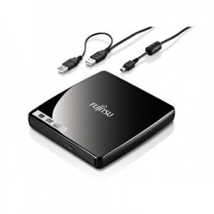 Fujitsu brander: External Super Multi DVD Drive, USB 2.0, 610g - Zwart