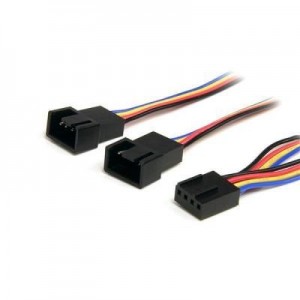 StarTech.com : 30cm 4-pins Splitterkabel Y-adapter voor Ventilatorvoeding F/M - Multi kleuren