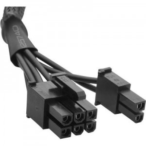 Corsair : Type 3 Sleeved Black PCI-E Cable - Zwart