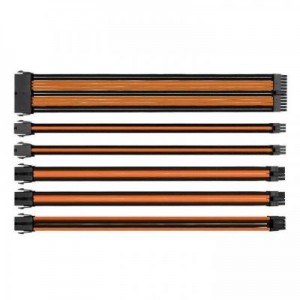 Thermaltake : Universal Compatibility, 16 AWG, Orange/Black, 300 mm - Zwart, Oranje