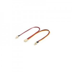 Goobay : Internal Fan Power Cable - Zwart, Rood, Geel
