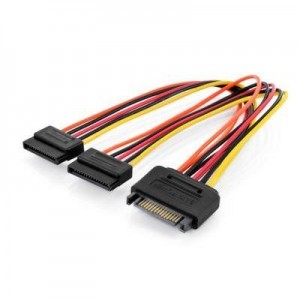 ASSMANN Electronic : Internal power supply cable M/F, 0.3m - Zwart, Rood, Geel