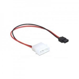 DeLOCK : IDE power (Molex) - SATA power 6 pin - Zwart, Rood