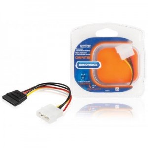 Bandridge : 0.15 m SATA - Zwart, Rood, Geel