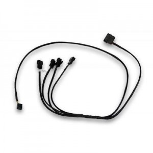 EK Water Blocks : EK-Cable Splitter 4-Fan PWM Extended - Zwart
