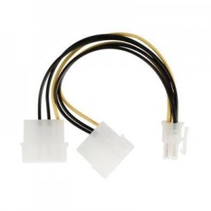 Valueline : PCI Express/2x Molex, 0.15m - Multi kleuren