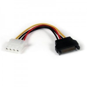 StarTech.com : 15cm SATA naar LP4 Verloopkabel Voeding F/M