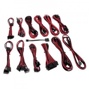 Cablemod : ModFlex - Zwart, Rood