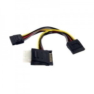 StarTech.com : SATA to LP4 with 2x SATA Power Splitter Cable - Multi kleuren