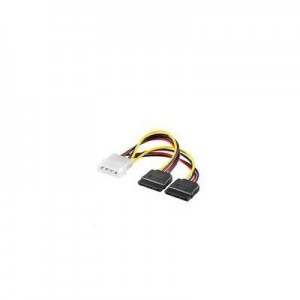 Microconnect : SATA Power, 4pin-2x15pin, 0.2m - Multi kleuren