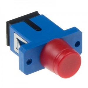 Advanced Cable Technology fiber optic adapter: Fiber optic SC-FC simplex adapter - Blauw, Rood