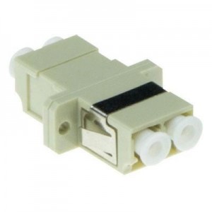 Advanced Cable Technology fiber optic adapter: Fiber optic LC duplex adapter multimode OM1/OM2 flange - Ivoor