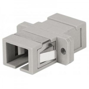 Intellinet fiber optic adapter: SC Adapter, Multimode Simplex, Zirconia Sleeve, Beige