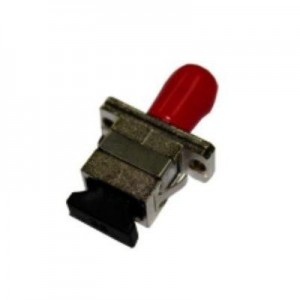 Microconnect fiber optic adapter: SC-ST Adapter, Metal - Rood, Roestvrijstaal