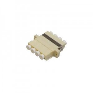 Microconnect fiber optic adapter: LC adapter MM Quad Beige