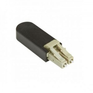 Black Box fiber optic adapter: 2 x LC, Ceramic 1.25mm, 35 dB, 850/1300 nm - Zwart