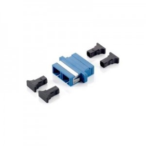 Equip fiber optic adapter: SC Fiber Optic Coupler, Single-mode Duplex - Blauw