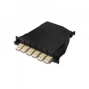 Digitus fiber optic adapter: MTP/MPO-Casette OM4 - Zwart