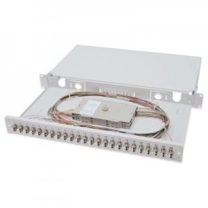 Digitus fiber optic adapter: 24xLC, OM2, 48.26 cm (19 ")  - Grijs
