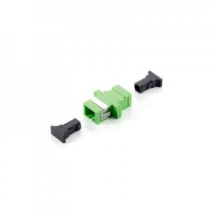 Equip fiber optic adapter: SC APC Coupler, Single-mode simplex - Groen