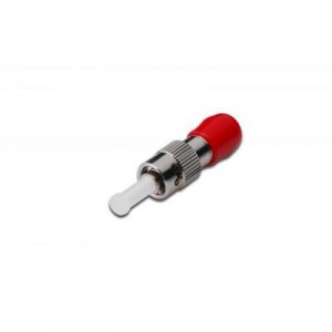 Digitus fiber optic adapter: Fiber optic ST Attenuator with 8ø APC Attenuation level: 1dB Singlemode - Metallic, Rood