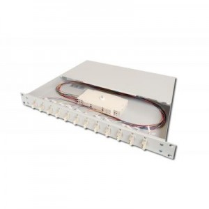 ASSMANN Electronic fiber optic adapter: Fiber Optic Splice Box, Equipped, LC, OM2 - Wit