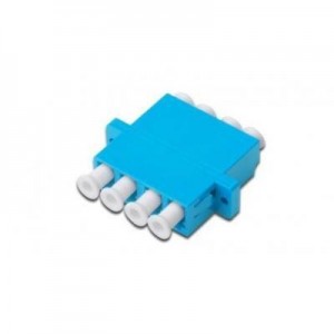 ASSMANN Electronic fiber optic adapter: LC / LC Quad Coupler (4-port), Singlemode - Blauw
