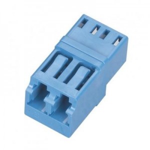 Black Box fiber optic adapter: Fiber Optic Coupling LC/LC Single Mode Duplex Ceramic - Blauw