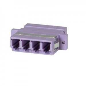 Value fiber optic adapter: Fibre Optic Adapter LC quadruple, OM4 PB