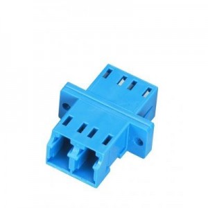 Black Box fiber optic adapter: Fiber Optic Coupling LC/LC Single Mode Duplex Ceramic - Blauw