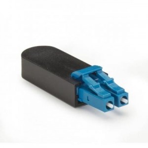 Black Box fiber optic adapter: 2 x LC, Ceramic 1.25mm, 50 dB, 1310/1550 nm - Zwart, Blauw