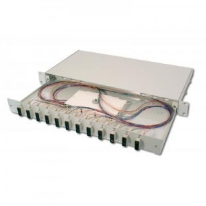 ASSMANN Electronic fiber optic adapter: DN-96321/3 - Grijs