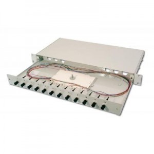 ASSMANN Electronic fiber optic adapter: DN-96311/3 - Grijs