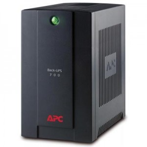 APC UPS: Back-UPS 700VA noodstroomvoeding 4x stopcontact, USB - Zwart