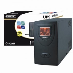 Eminent UPS: UPS 1600VA - Zwart