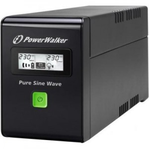 PowerWalker UPS: VI 600 SW - Zwart