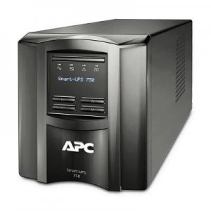 APC UPS: Smart 750VA LCD 230V + UPS Network Management Card AP9630 - Zwart