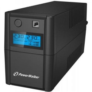 PowerWalker UPS: VI 650SE LCD/IEC - Zwart