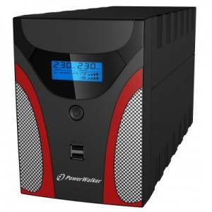 PowerWalker UPS: VI 1200 GX - Zwart, Grijs, Rood