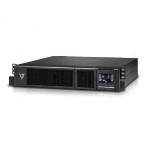 V7 UPS: UPS 3000VA Rack Mount 2U EU - Zwart