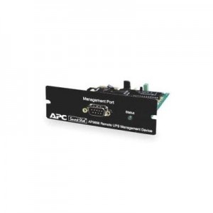 APC UPS: Out-of-Band Management SmartSlot Card - Zwart