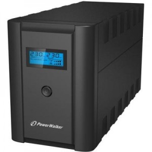 PowerWalker UPS: VI 1200 LCD/IEC - Zwart