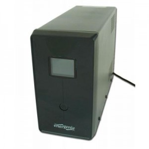 EnerGenie UPS: UPS 1200VA with USB / LCD display black - Zwart